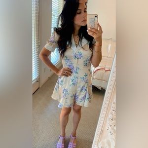 Unique Vintage Lavender Roses Romper